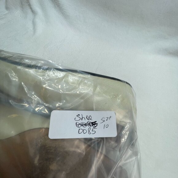 Vintage Salvatore Ferragamo Womens Ivory Leather Loafers Woven Buckle - Picture 9 of 9